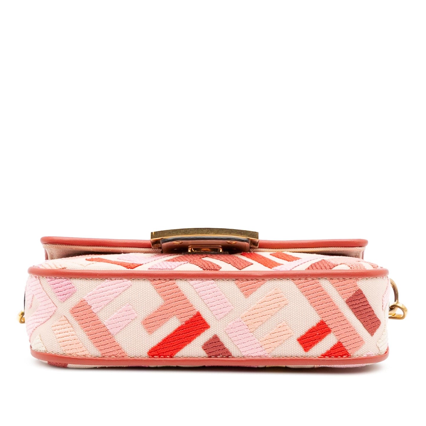 Fendi Zucca Baguette Satchel Mini Embroidered Satchel Bag