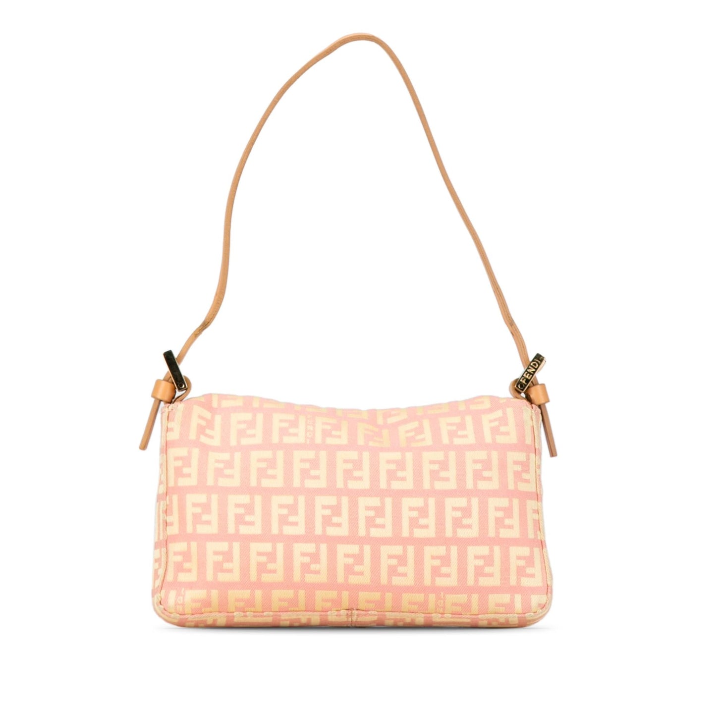 Fendi Zucchino Baguette Shoulder Bag Canvas Mini