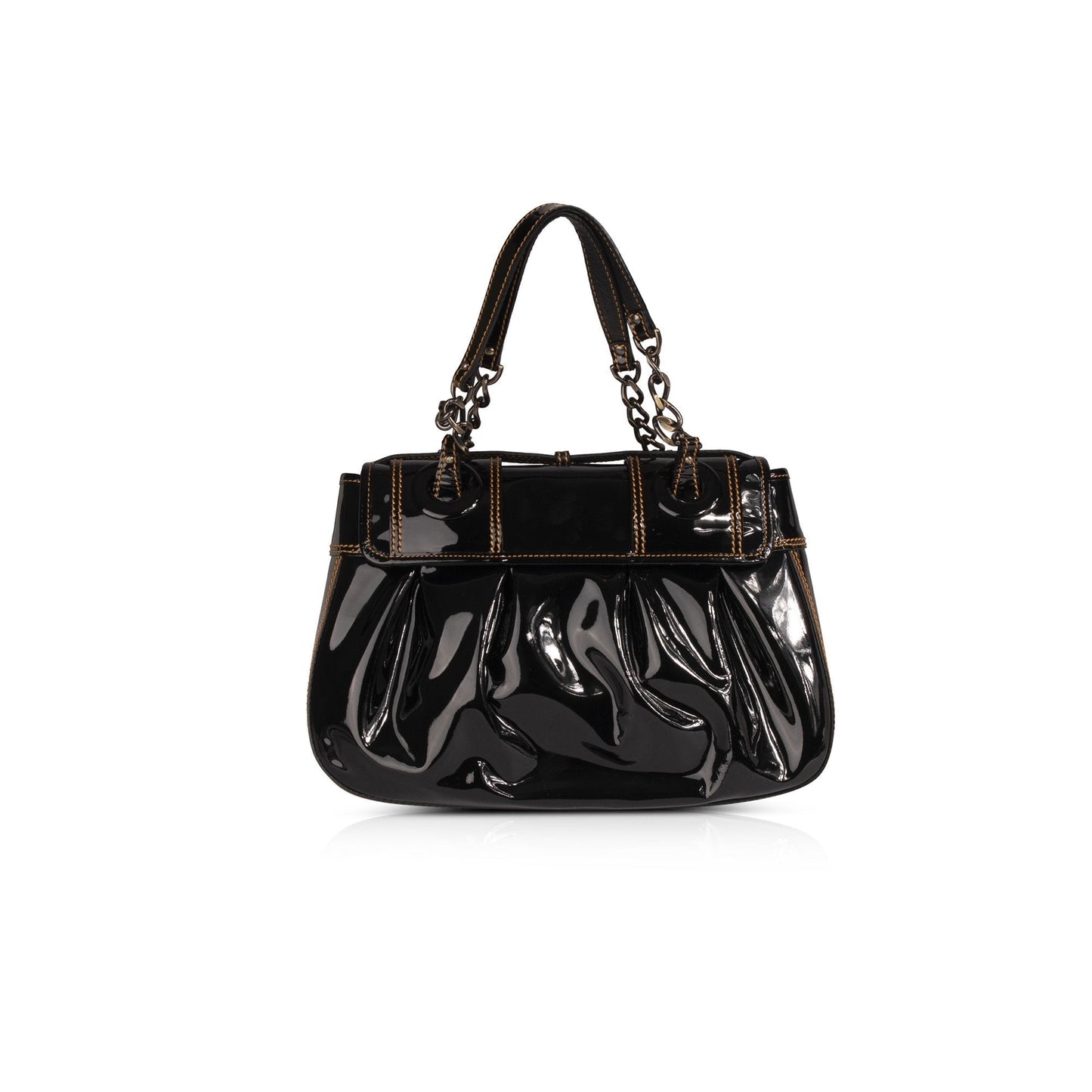 Fendi Patent Bis Bag Flap Travel Bag
