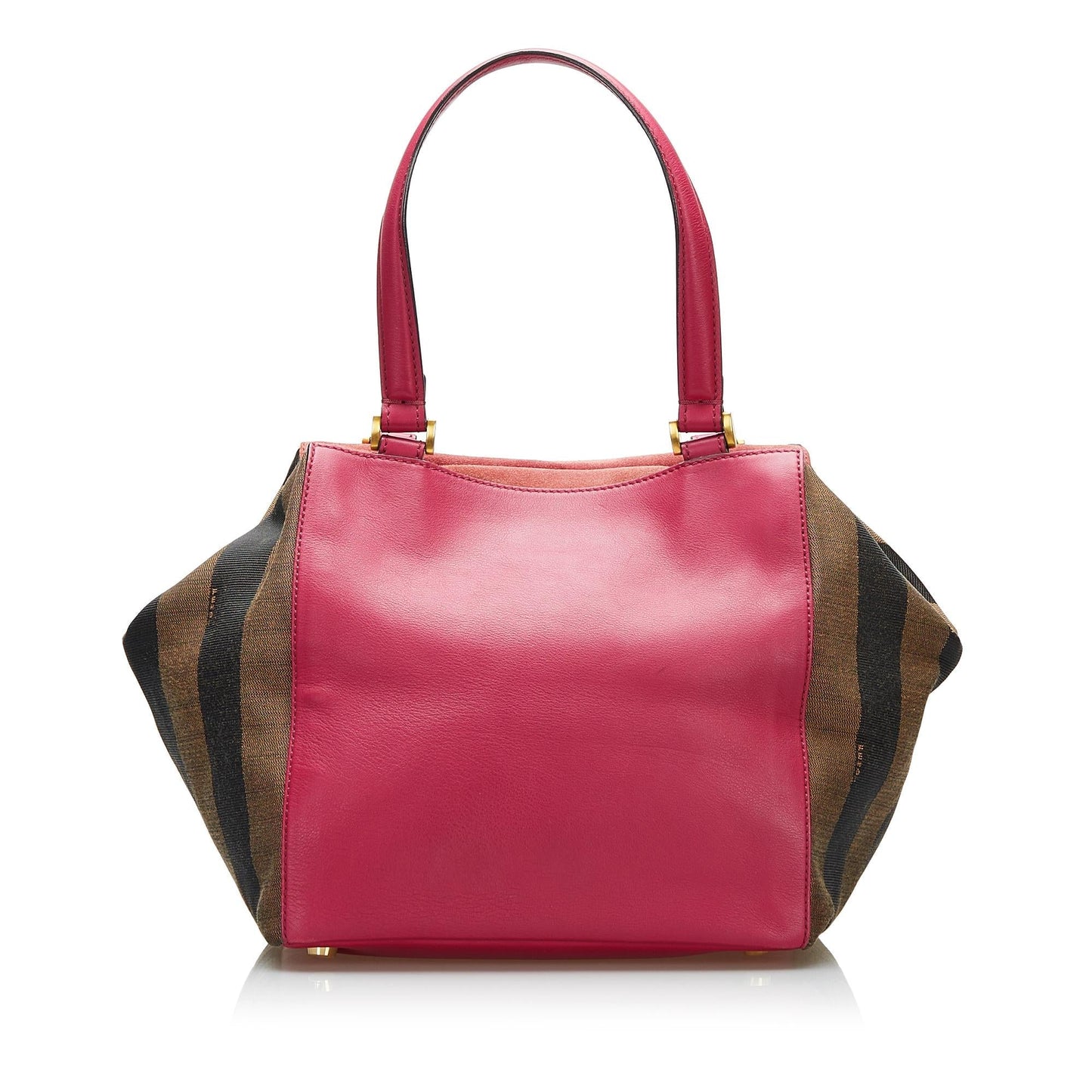 Fendi Pequin Boxy Tote Shg Tote Bag