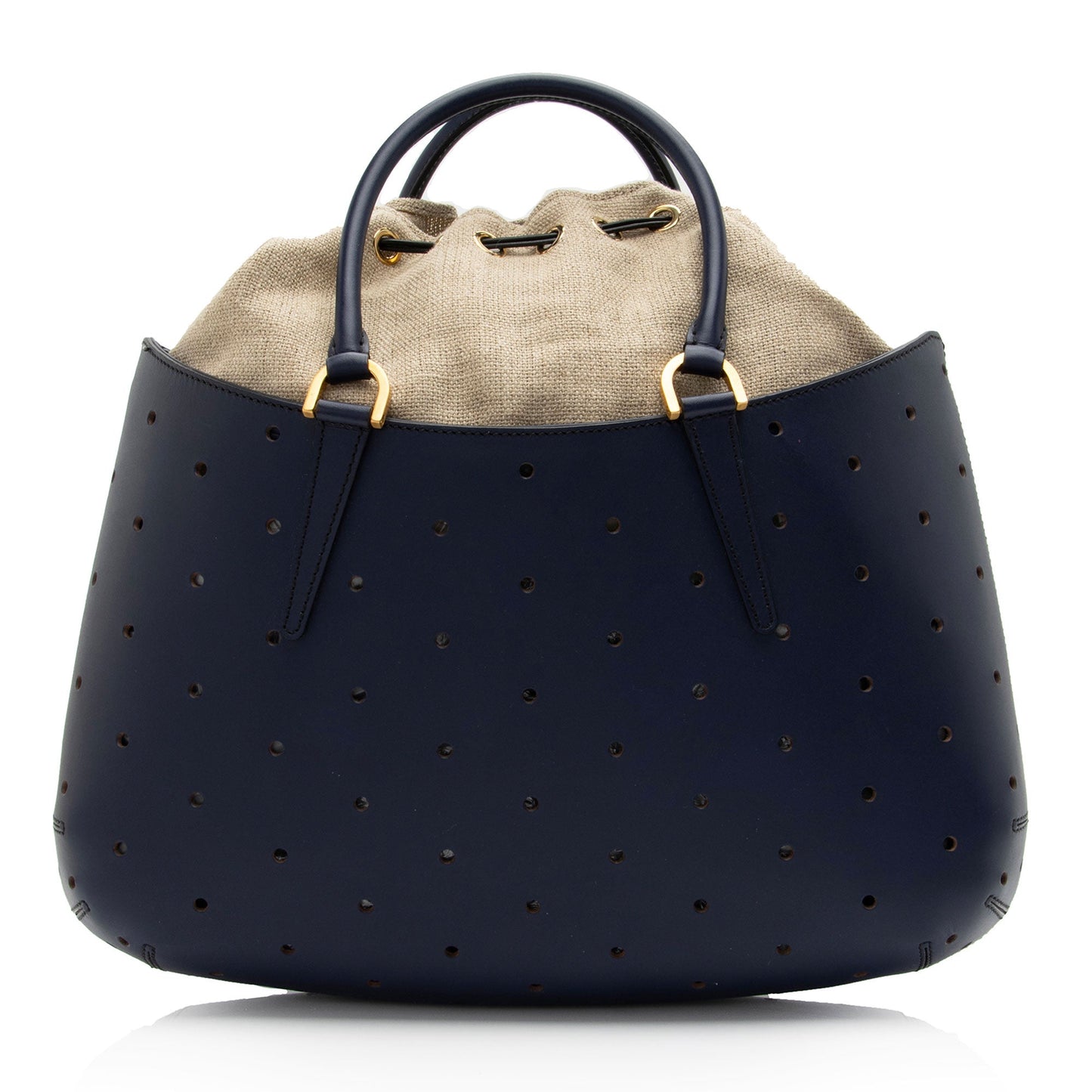Fendi Perforated Fab Tote Shf 9Cemrx Leather Medium Tote Bag