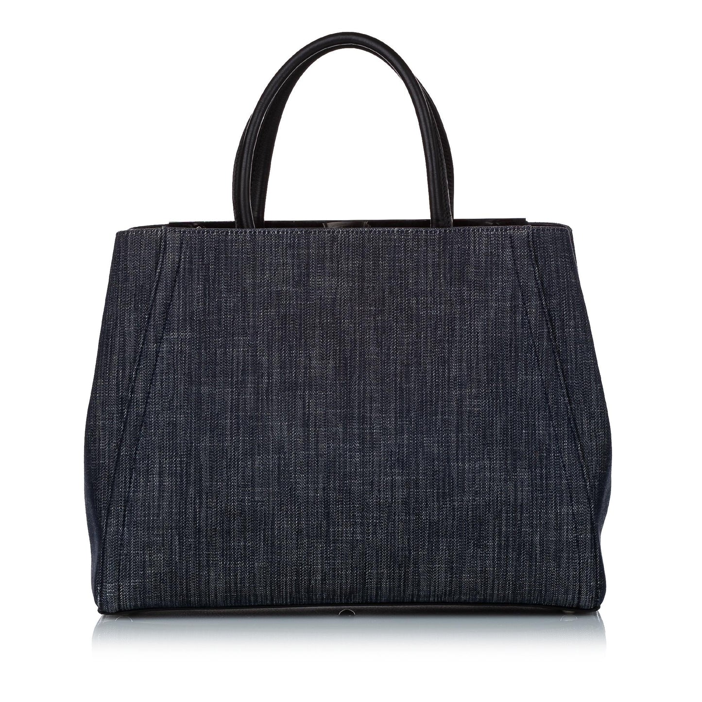 Fendi Petit 2Jours Satchel Shg Denim Satchel Bag