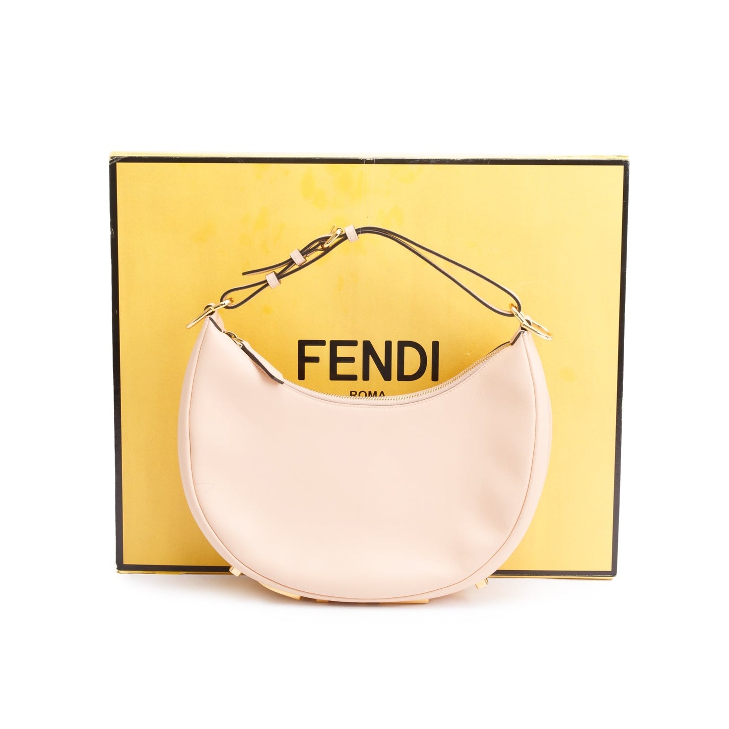 Fendi graphy Bag Leather Pink Travel Bag