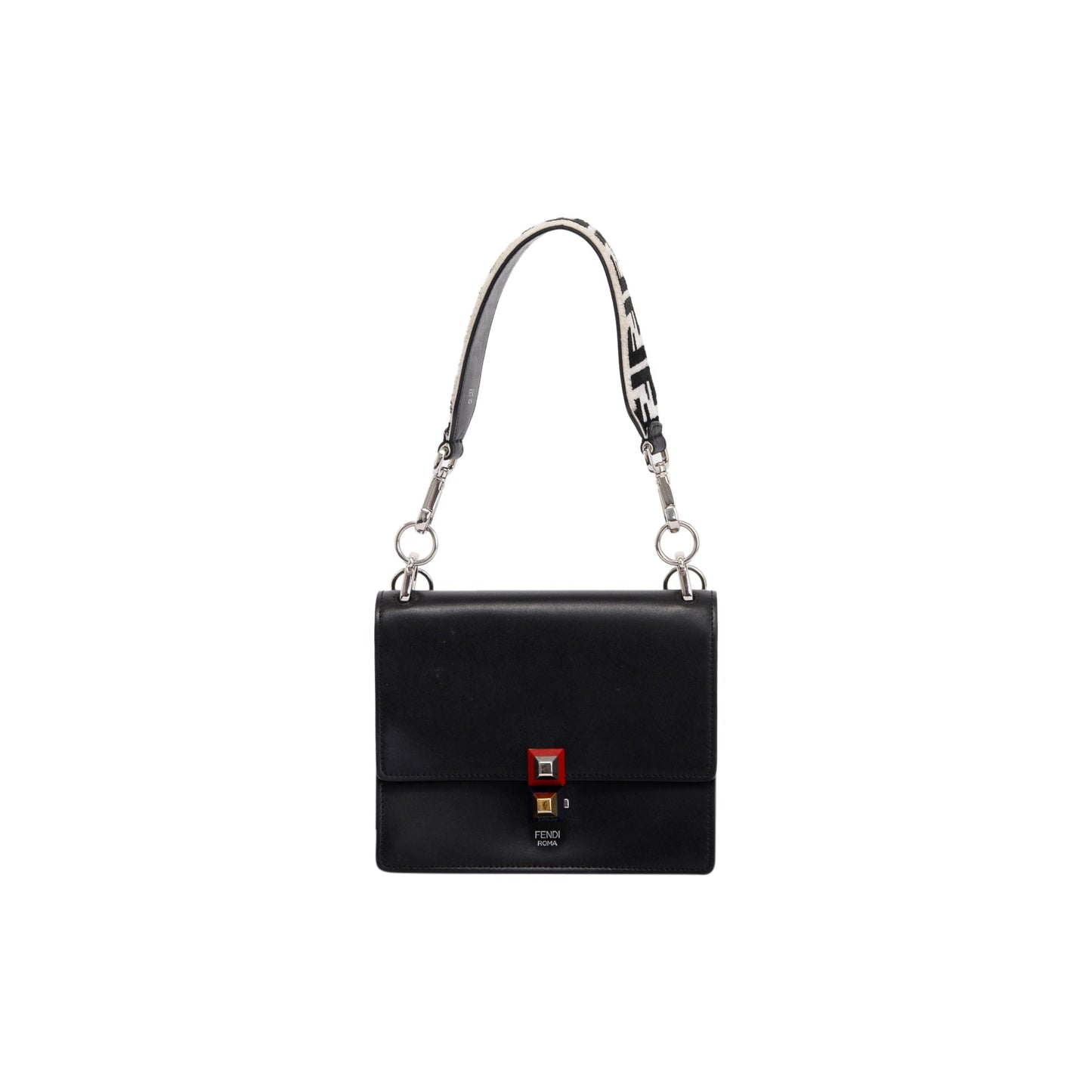 Fendi Kan Shoulder Bag Leather Small