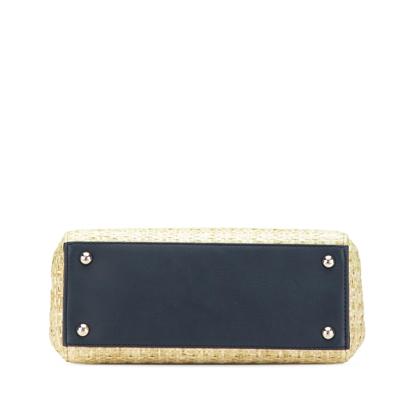 Fendi Regular 2Jours Satchel Raffia Vitello Small Satchel Bag
