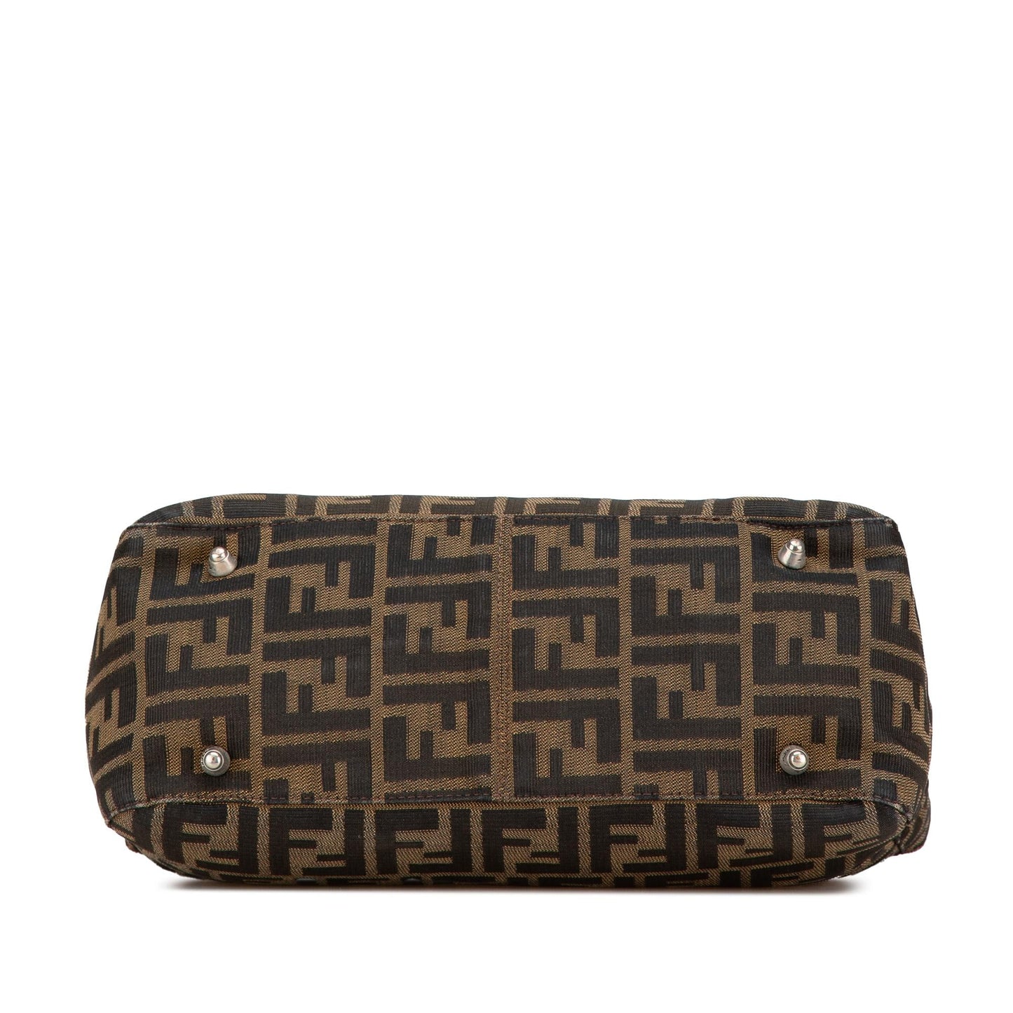 Fendi Zucca Twins Tote Canvas Small Tote Bag Tote Shg Bc6Zcd