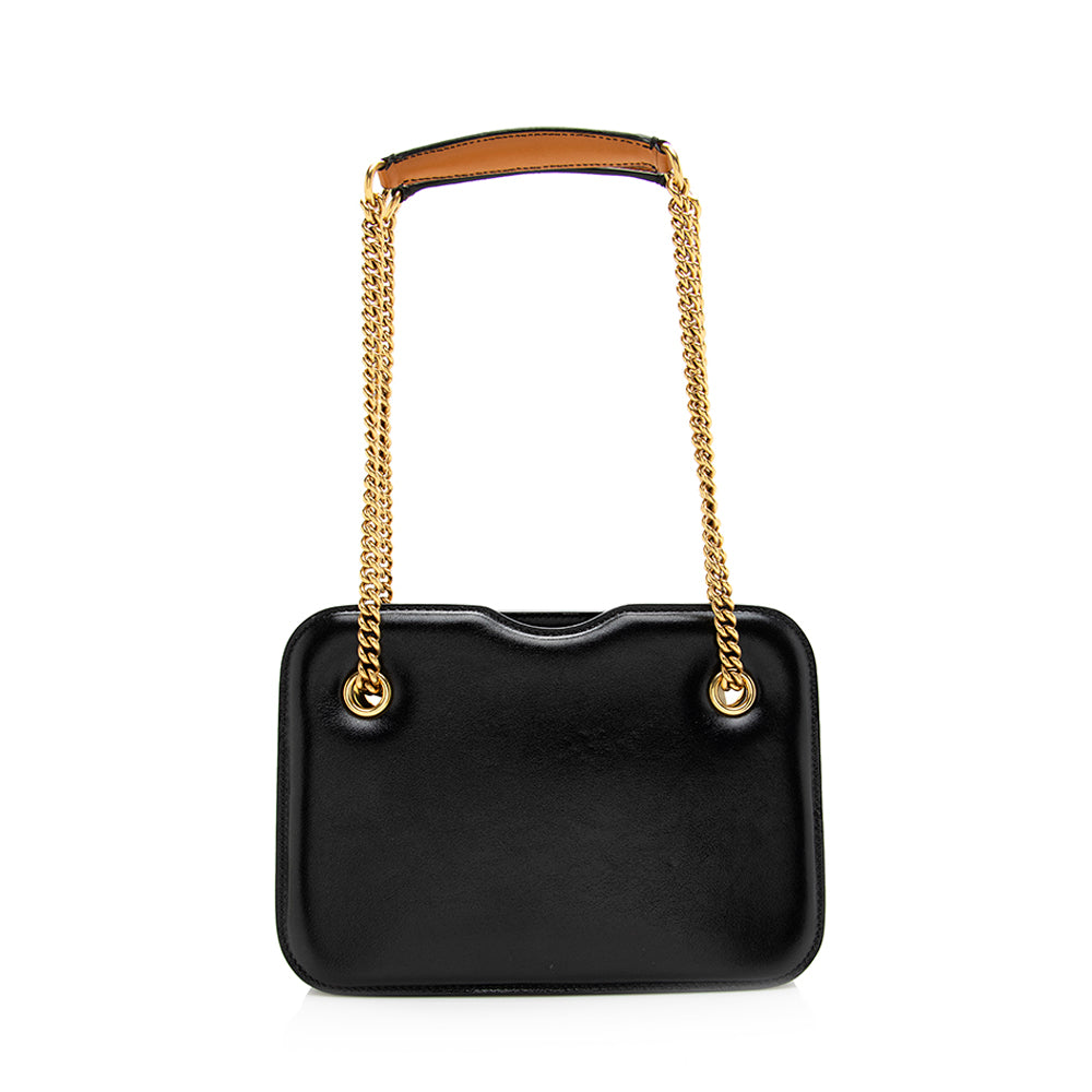 Fendi Glacier Karligraphy Pocket Shoulder Bag Shf Leather Vitello