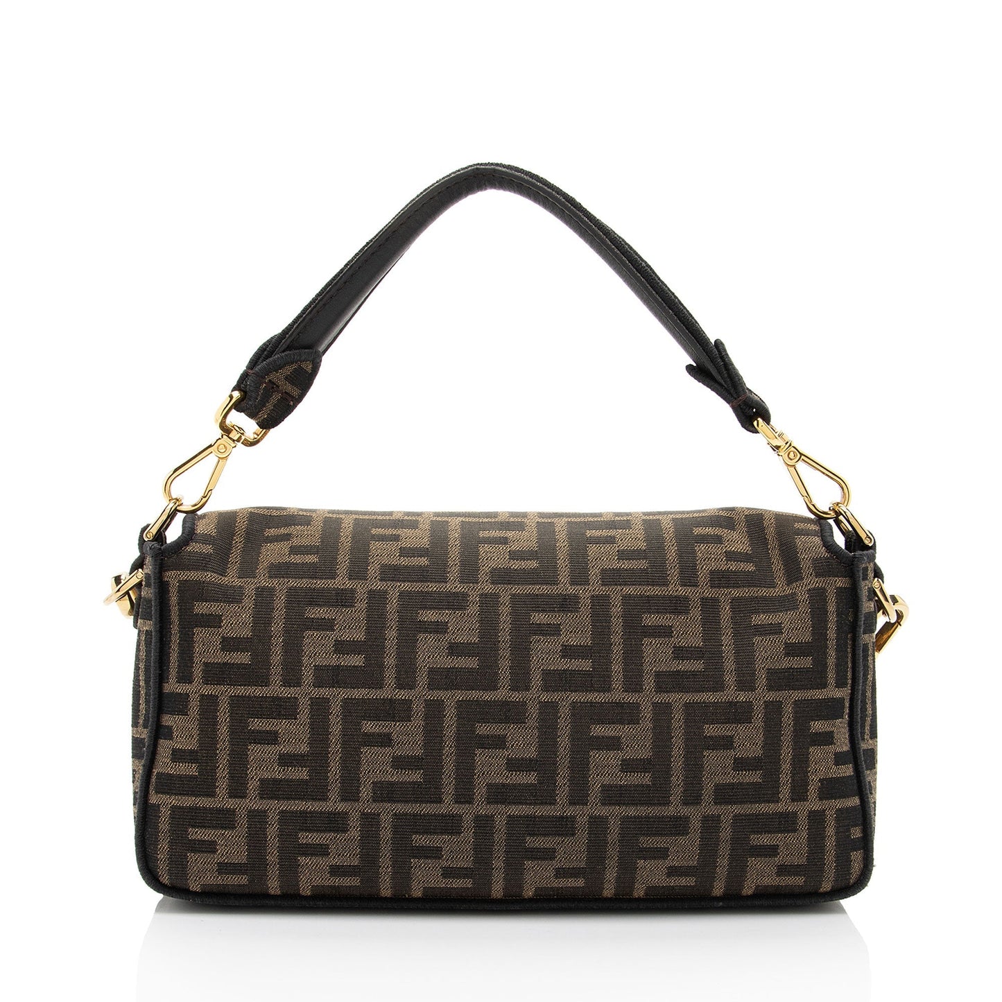 Fendi Zucca Calfskin Baguette Shoulder Bag Shf J0Qlam