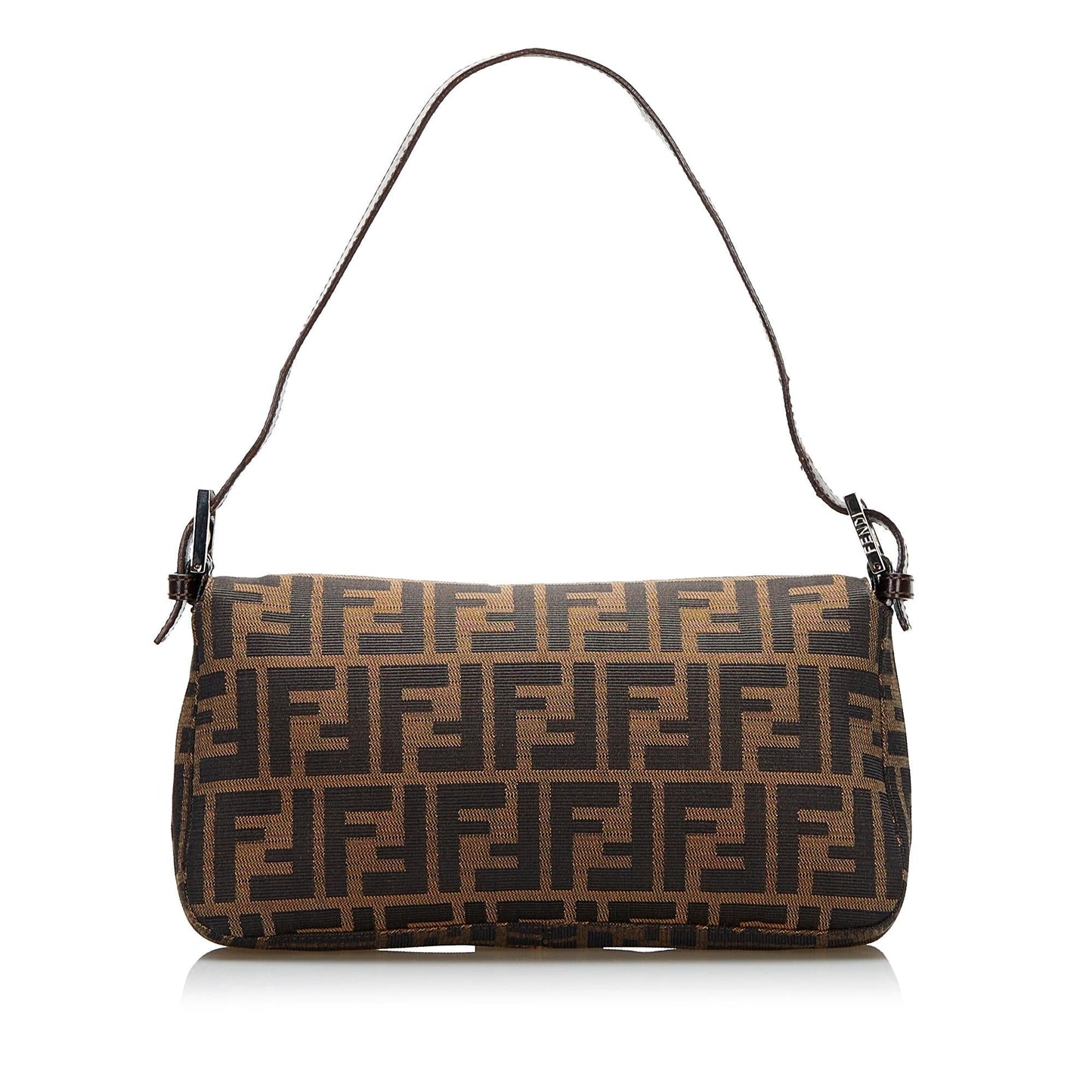 Fendi Zucca Baguette Shg Handbag Canvas Shoulder Bag