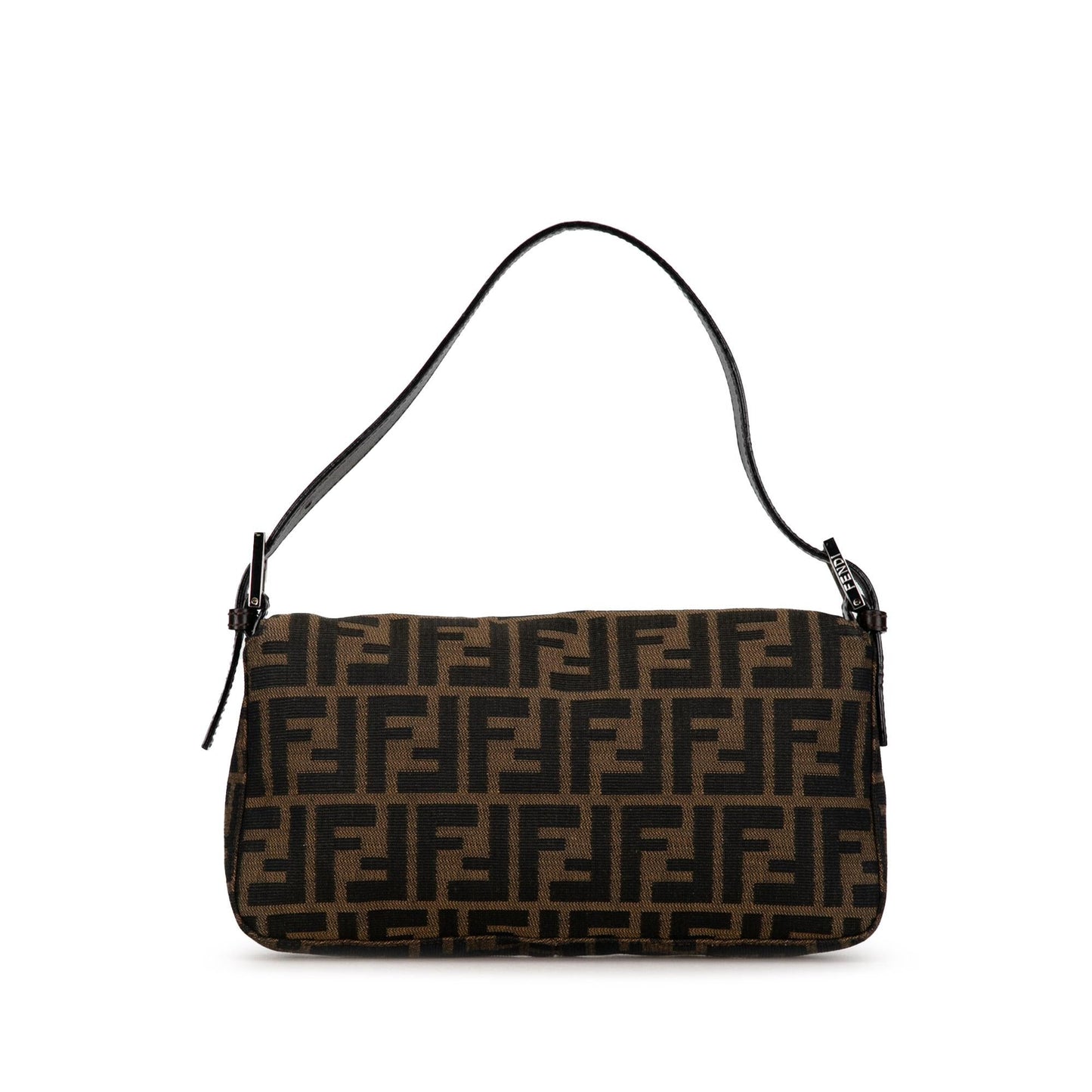Fendi Zucca Baguette Shg Ho7D Shoulder Bag Canvas
