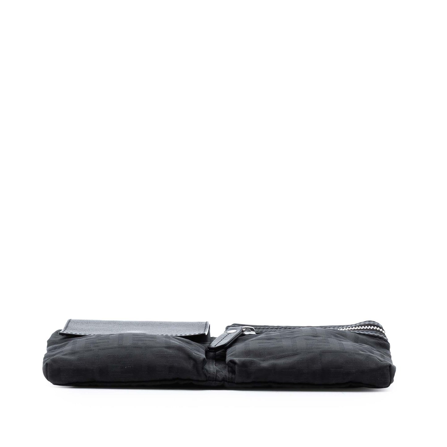 Fendi Zucca Double Pocket Belt Bag Canvas