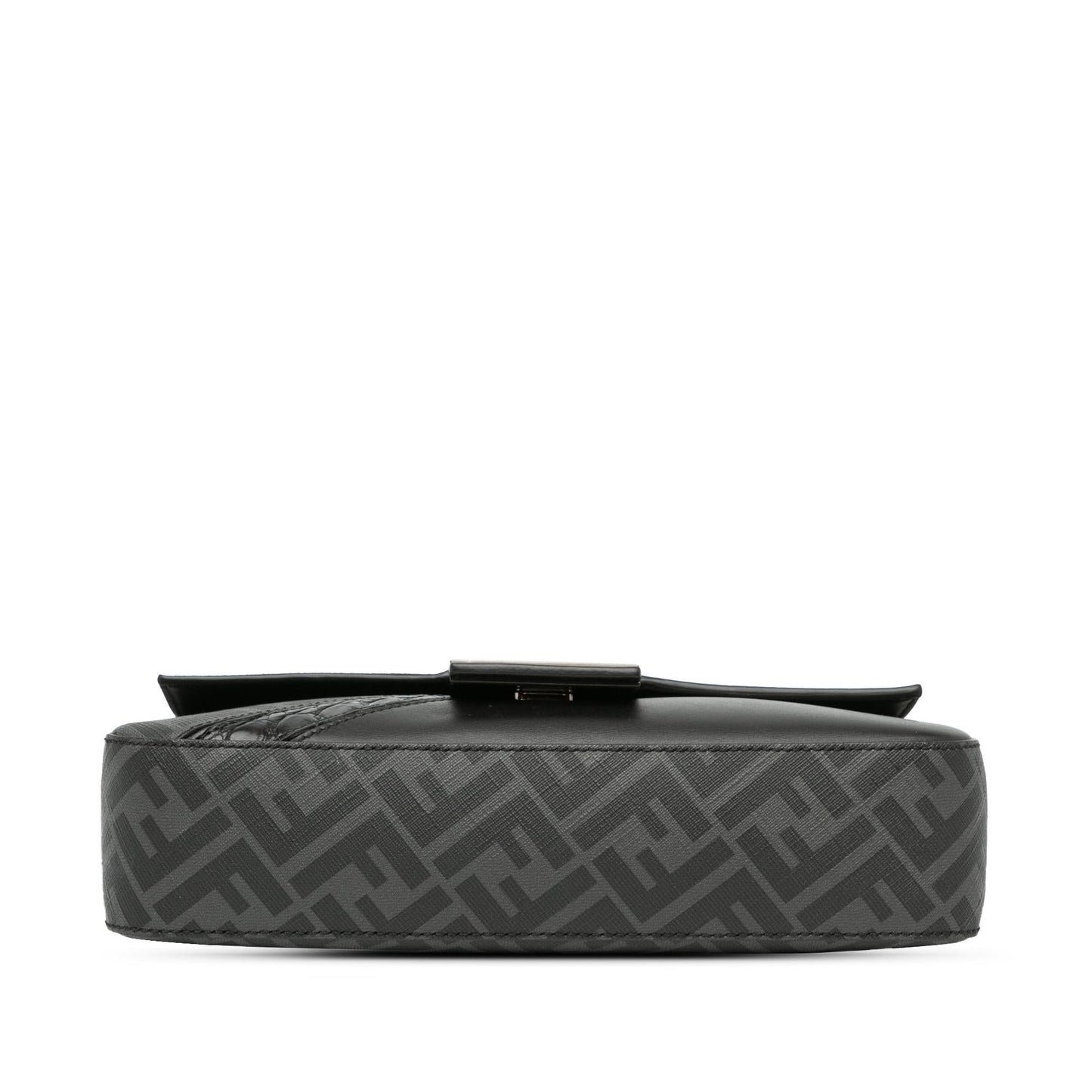 Fendi Zucca Coated And Calfskin Baguette Satchel Canvas Satchel Bag