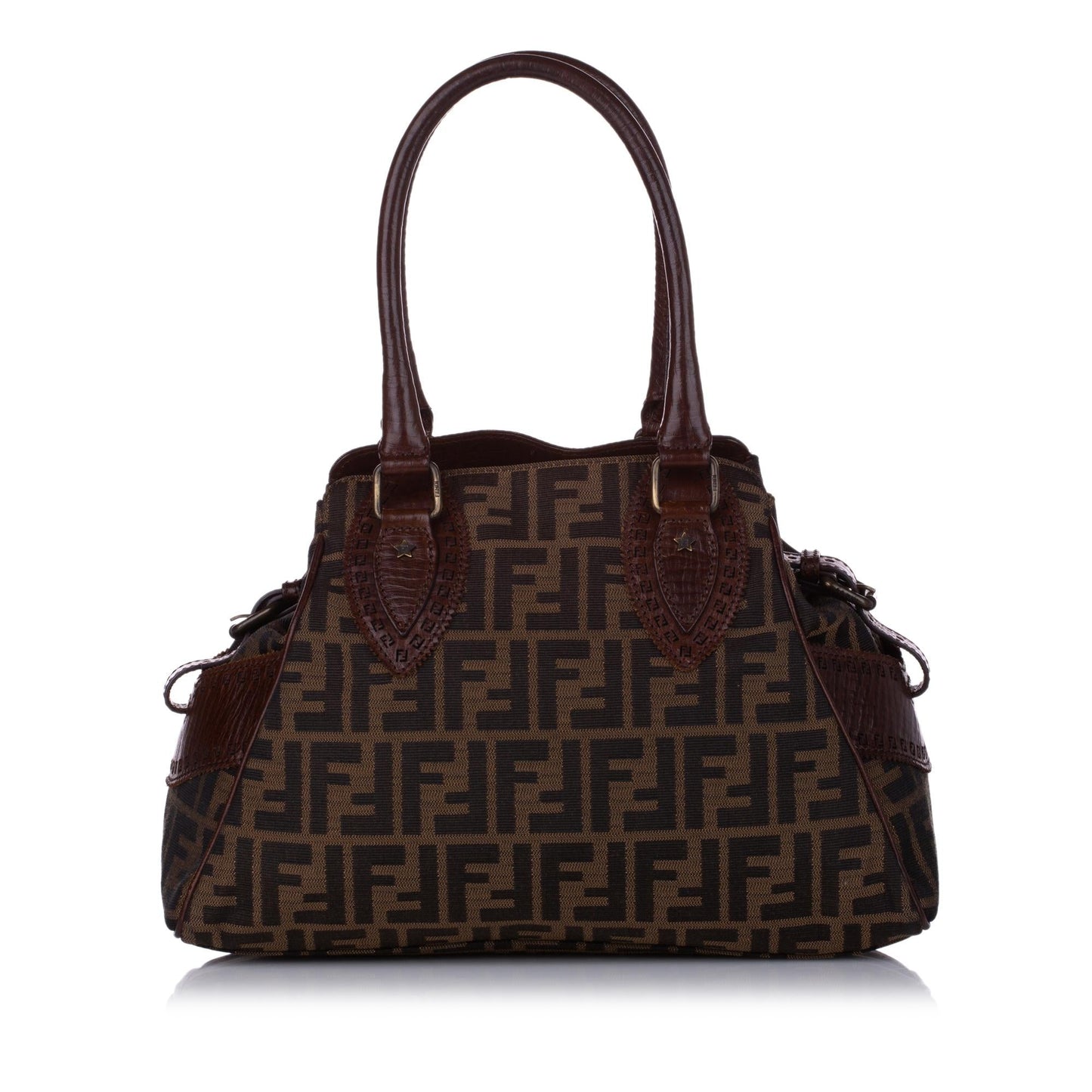 Fendi Zucca Etniko Shoulder Bag Shg Canvas Bag Shg 29436