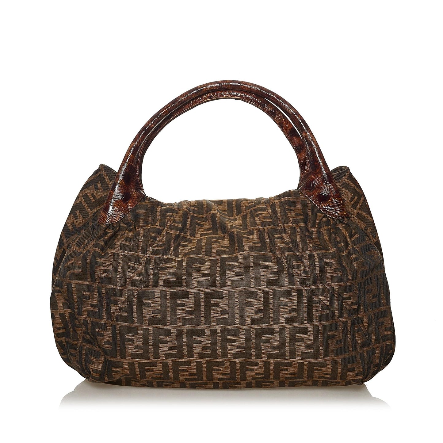 Fendi Zucca Spy Handbag Shg Canvas Satchel Bag Handbag Shg 28363