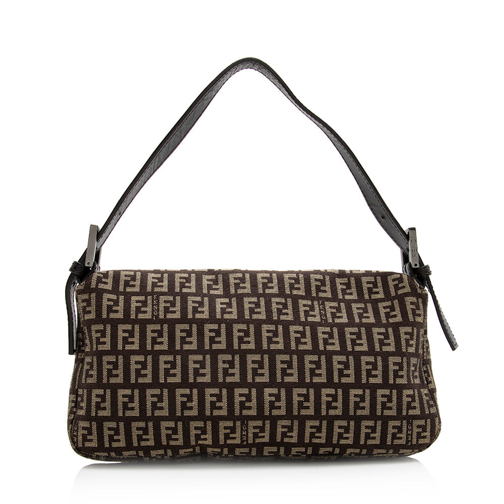 Fendi Zucchino Baguette Shoulder Bag Shf