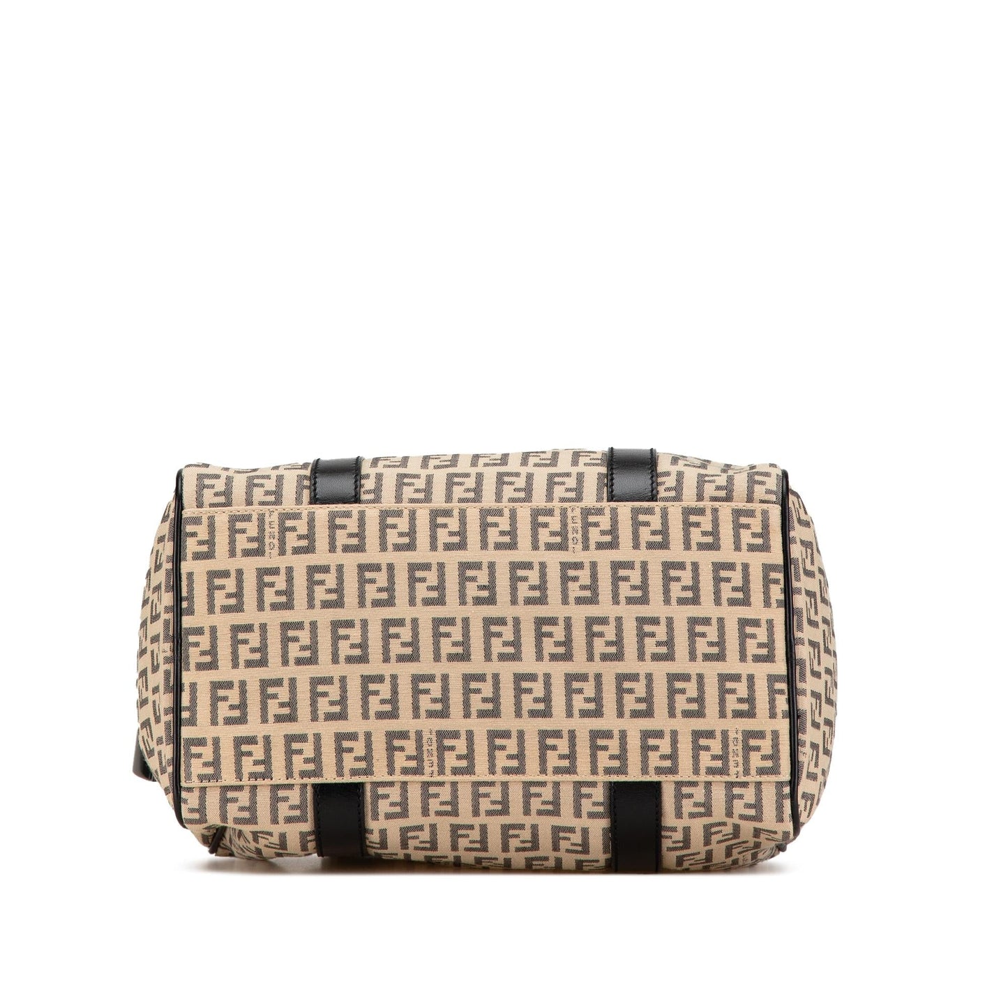 Fendi Zucchino Boston Satchel Bag Canvas