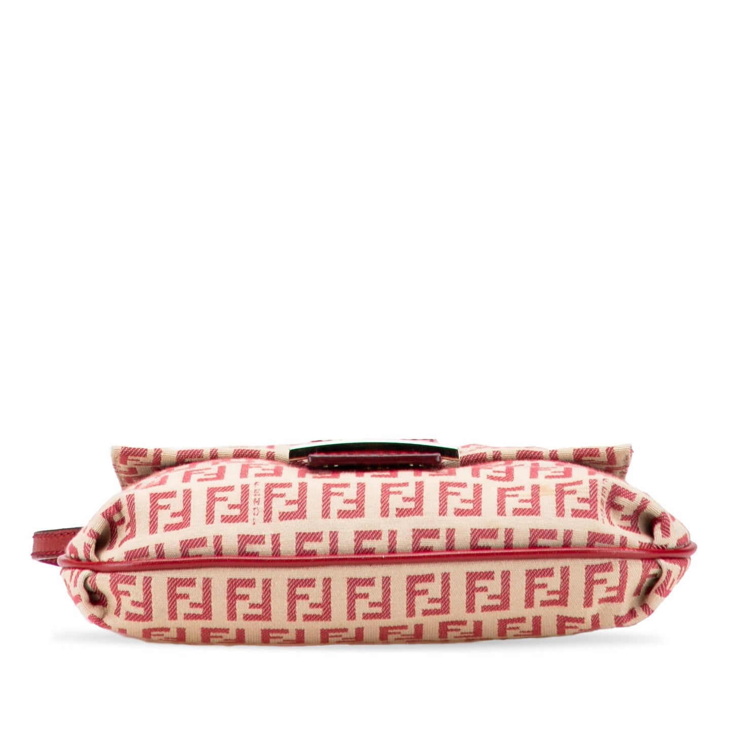 Fendi Zucchino Crossbody Canvas Flap Crossbody Bag