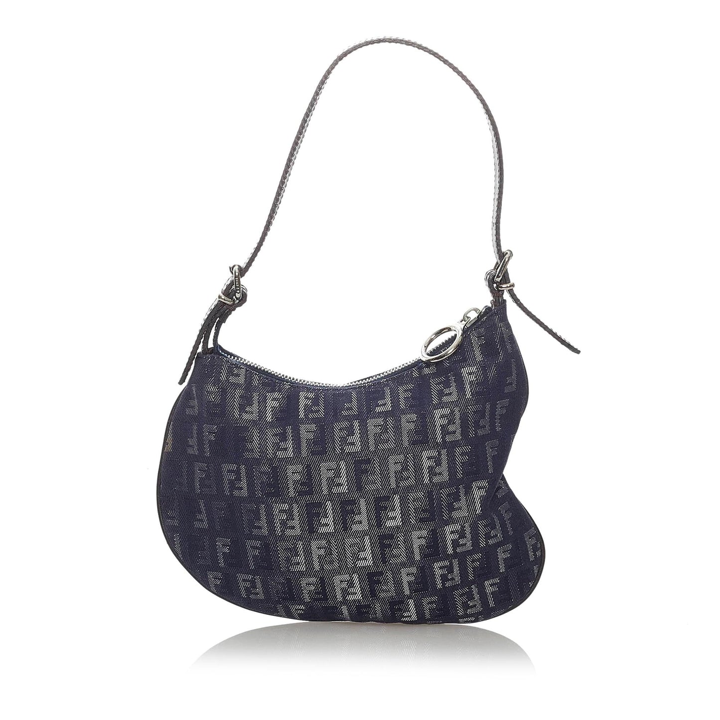 Fendi Zucchino Oyster Shoulder Bag Shg Canvas Bag Shg 29702