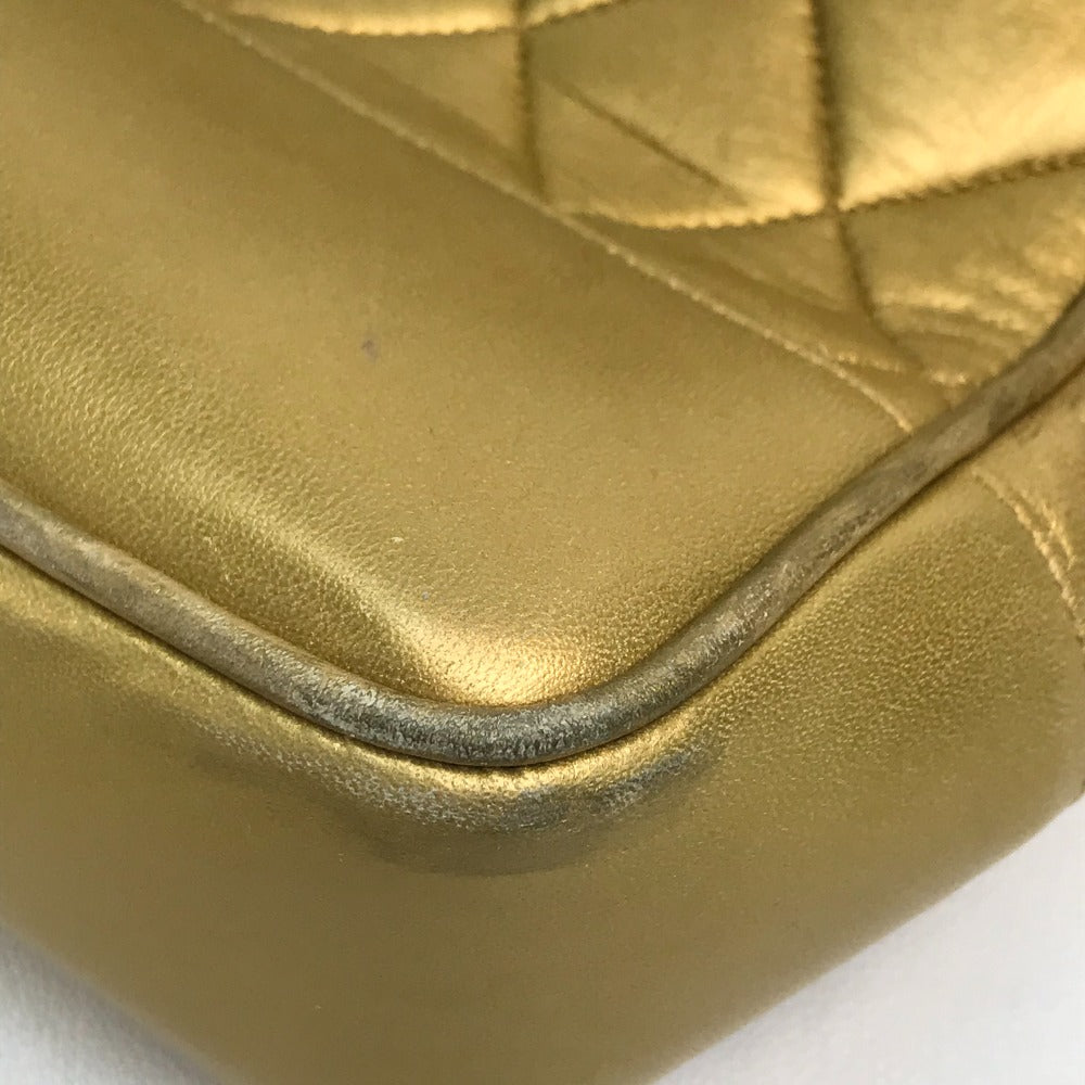 Chanel lambskin x Gold Shoulder Bag