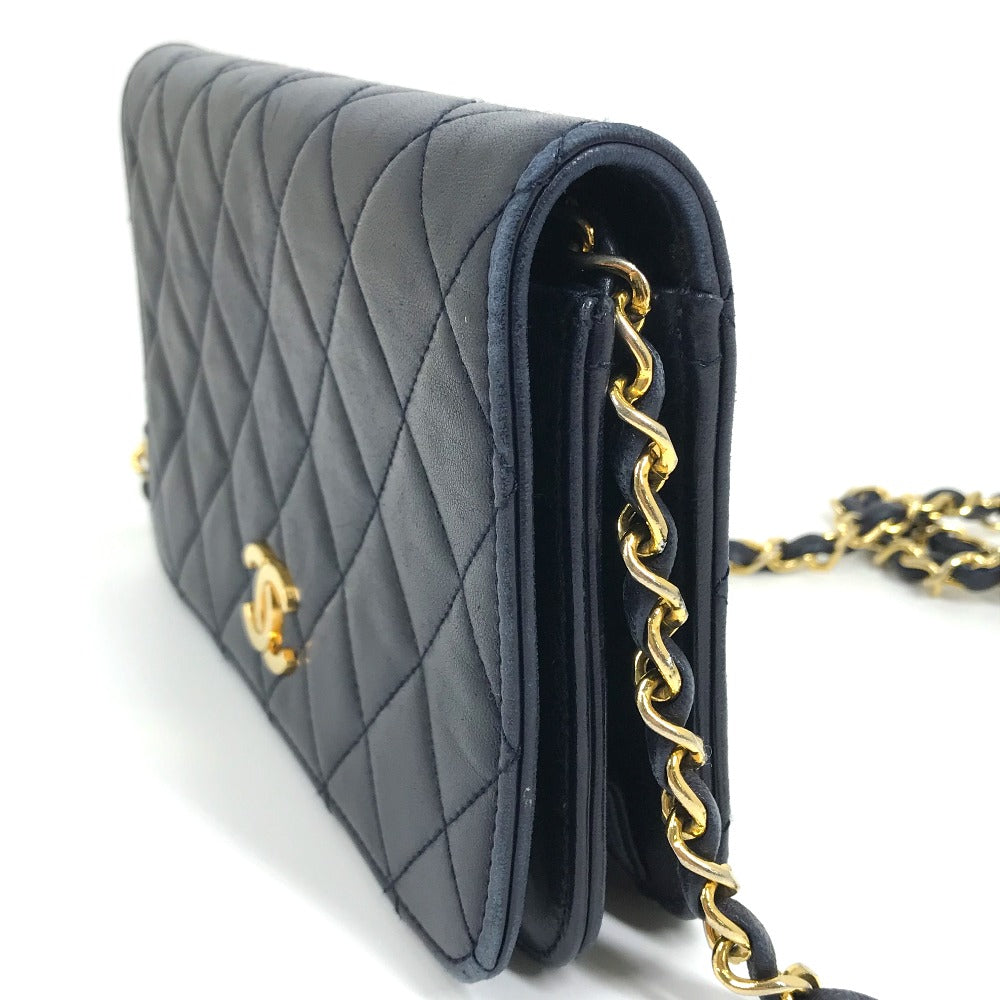 Chanel lambskin Navy CC COCO Mark Matelasse Shoulder Bag
