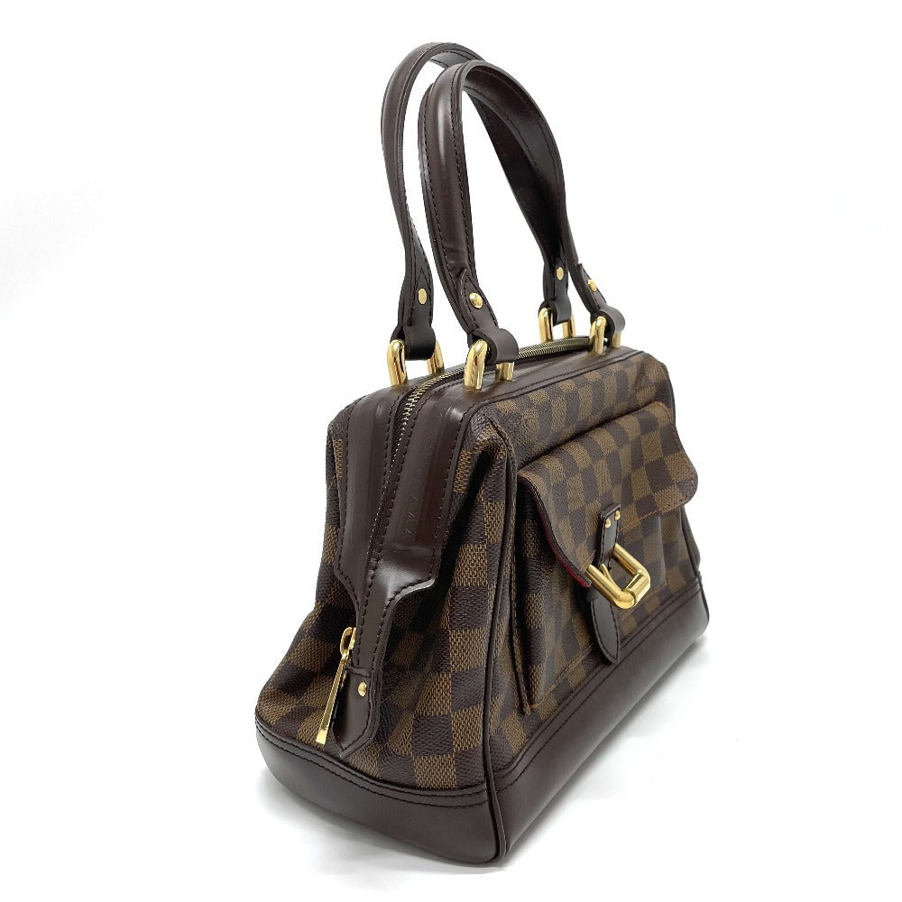 Louis Vuitton N51201 Damier Knightsbridge Leather Canvas Brown Handbag