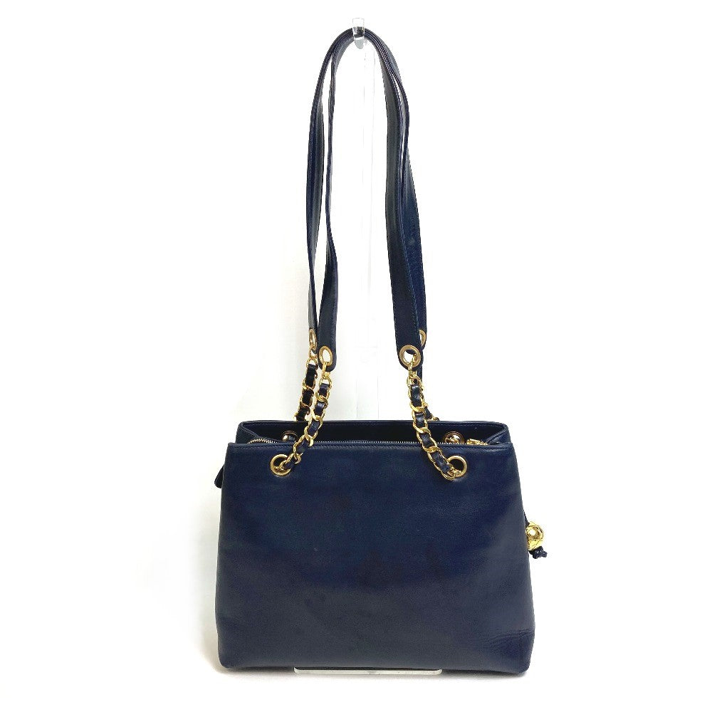 Chanel lambskin Navy CC COCO Mark Coco Shoulder Bag