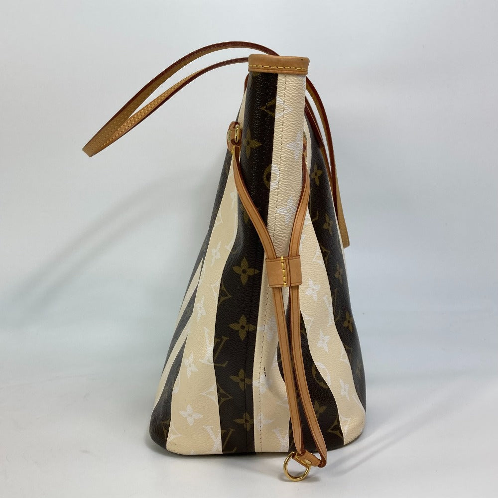 Louis Vuitton M40560 Layul Neverfull MM Monogram Canvas Brown Beige Tote Bag