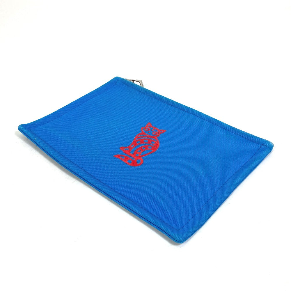 Pouch X The King Of Cats Mitsu Canvas Blue Travel Bag