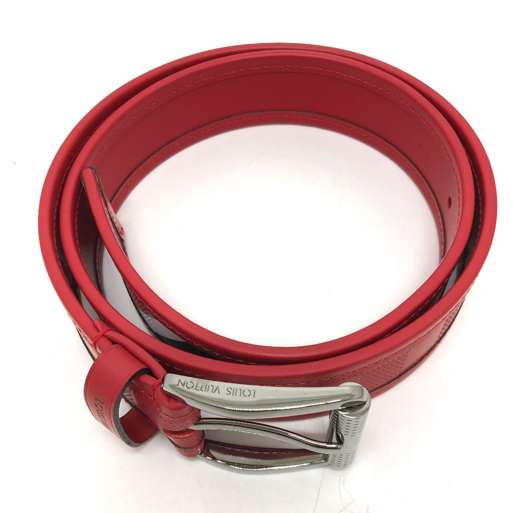 Louis Vuitton M9122 Damier Anfini Damier Anfini Leather Red Belt