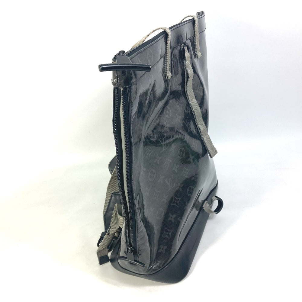 Louis Vuitton M43900 Plastics Eclipse Glaze Zipped Monogram Black Tote Bag