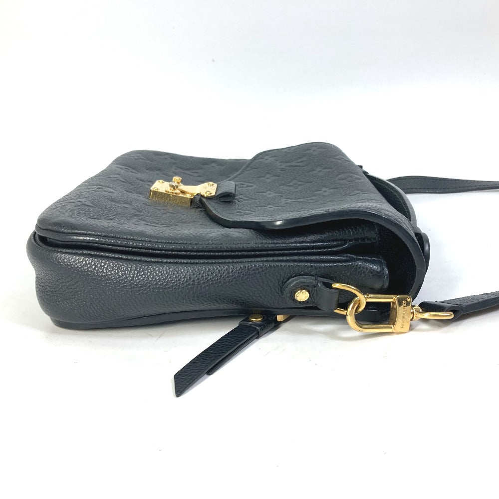 Louis Vuitton M41487 Ann Platt Ann Platt Monogram Leather Black Shoulder Bag
