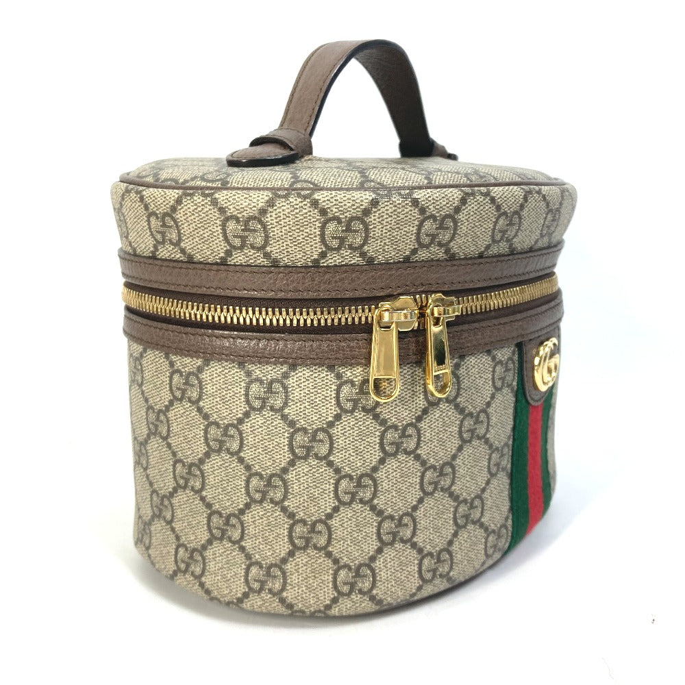 Gucci Vanity GG Supreme Sherry line Canvas Beige Travel Bag