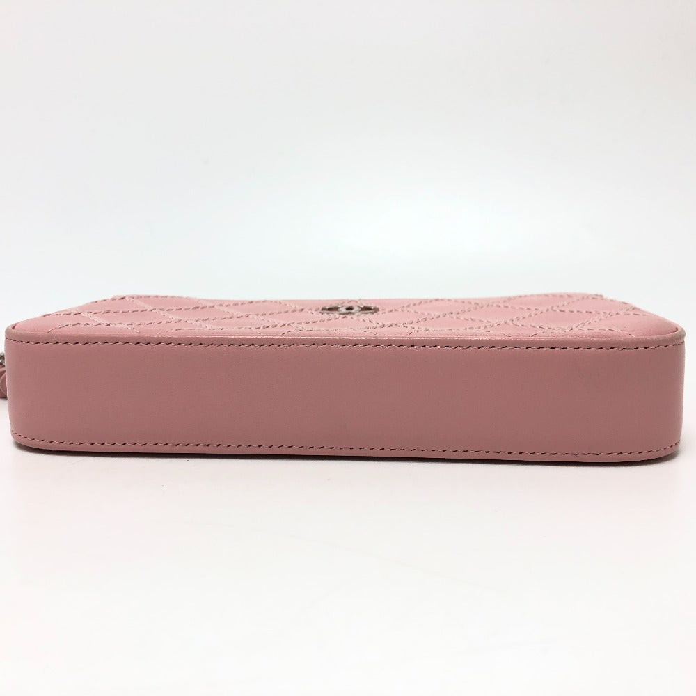 Chanel lambskin CC COCO Mark Matelasse Wild Pink Shoulder Bag