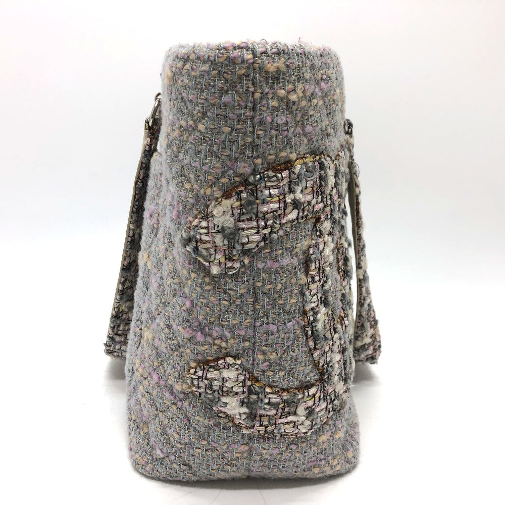 Chanel tweed Purple type CC COCO Mark Tote Bag