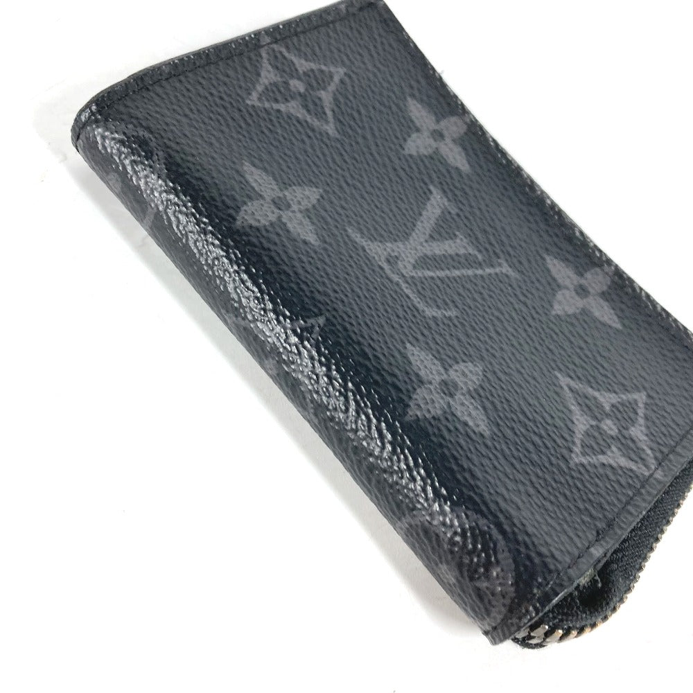 Louis Vuitton Coin M63536 Eclipse Portemone Monogram Canvas Black Handbag