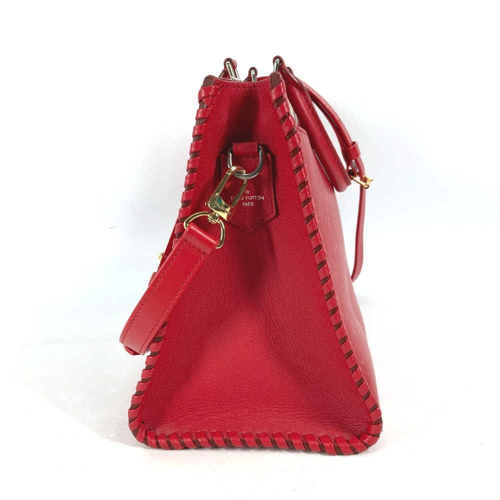 Louis Vuitton M54146 Very Zip Monogram Leather Red Shoulder Bag