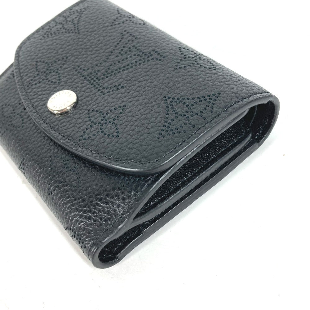 Louis Vuitton Trifold M67498 mahina Portefeuille Monogram Leather Black Wallet Case