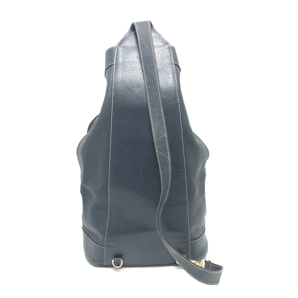 Hermes Shoulder Bag Purse Women Leather Navy