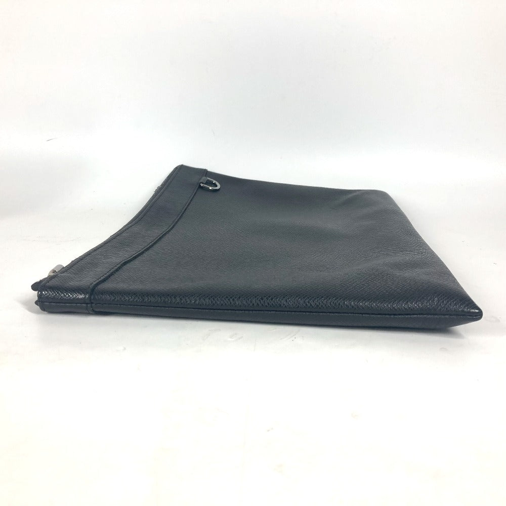 Louis Vuitton M30086 Taiga Pochette Apollo Leather Black Clutch Bag