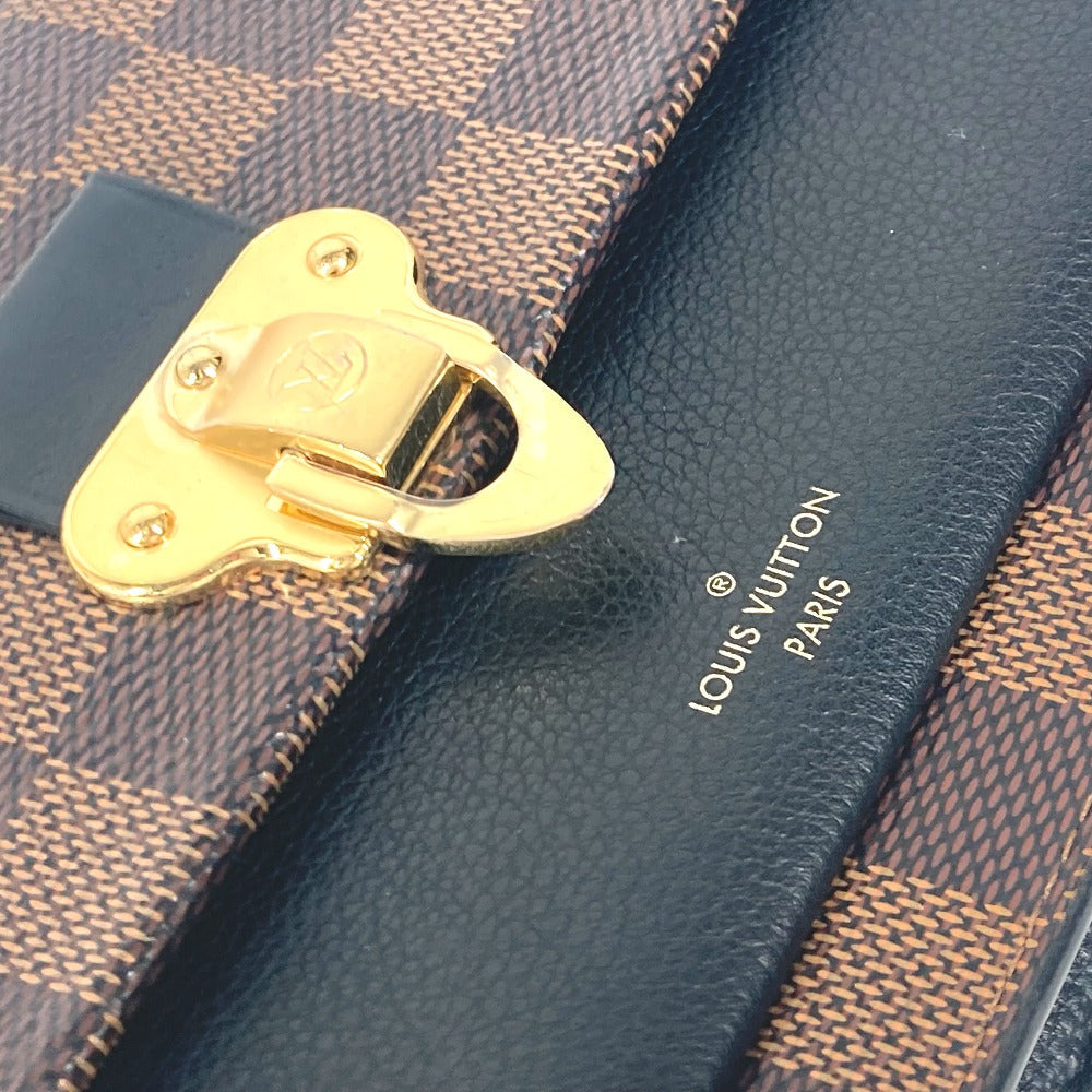 Louis Vuitton Long Purse N60221 Damier Canvas Brown Wallet Case