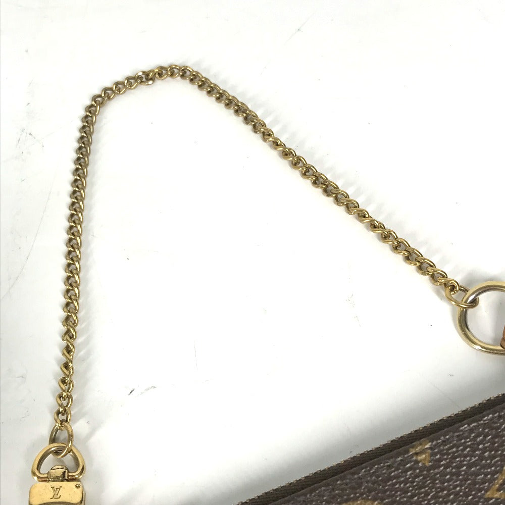Louis Vuitton M60153 Pochette Accessoires T&B Monogram Canvas Brown Mini Clutch Bag