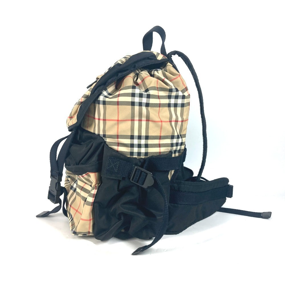 Burberry Backpack Check Nylon Beige Logo
