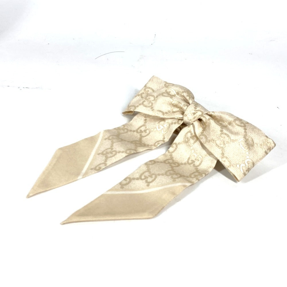 Gucci hair accessory silk GG silk Gold Handbag