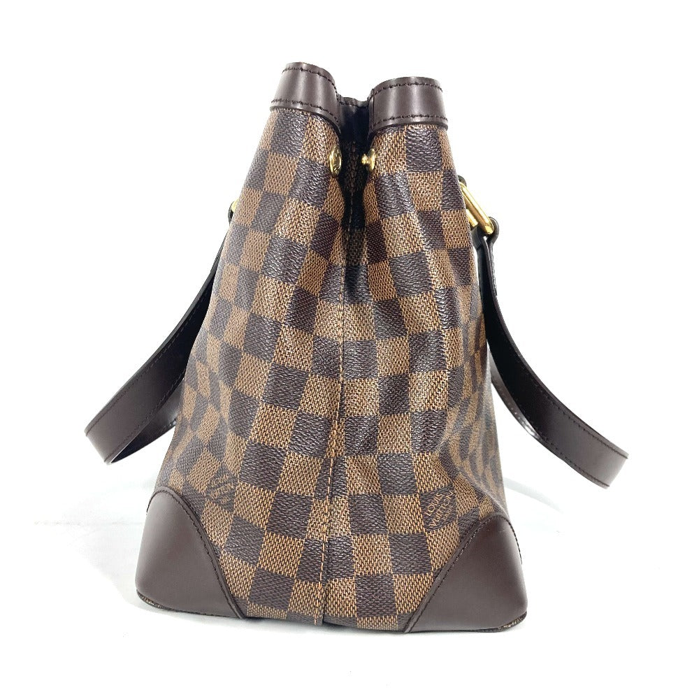 Louis Vuitton N51205 Damier HamsteadPM Canvas Brown Tote Bag