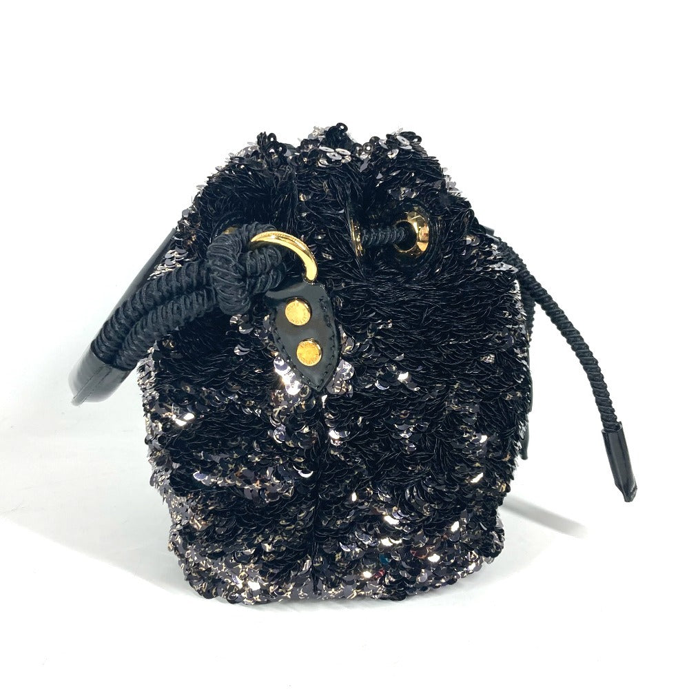 Louis Vuitton M40323 Sequins no Erococo Leather Black Mini Shoulder Bag