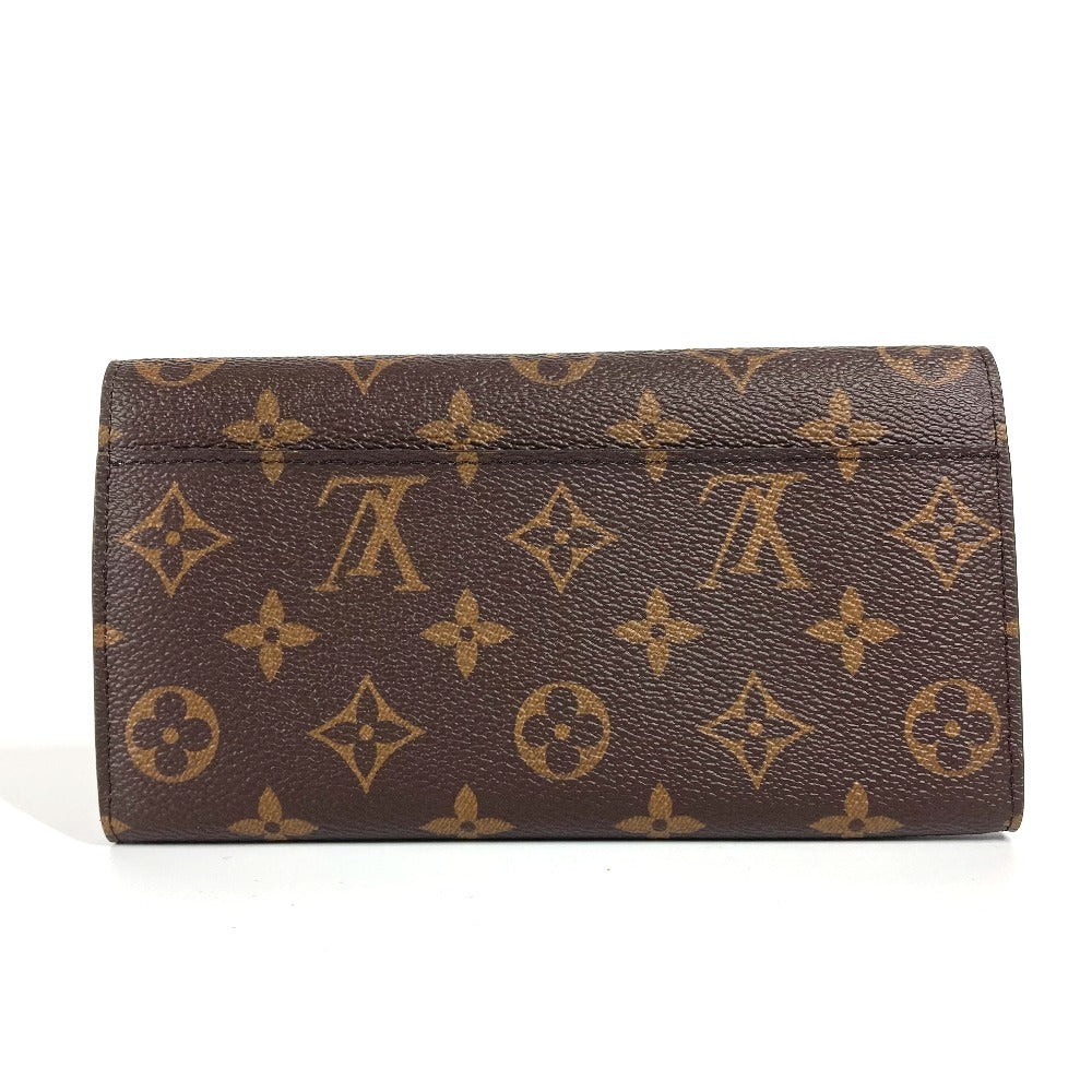 Louis Vuitton Long Purse M83580 Portefeuille ESarah Monogram Canvas Brown Wallet Case