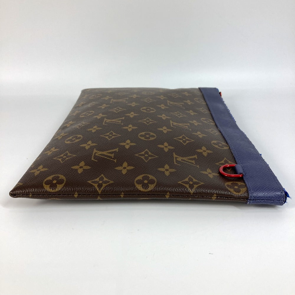Louis Vuitton M63048 Pochette Apollo Monogram Canvas Brown Clutch Bag