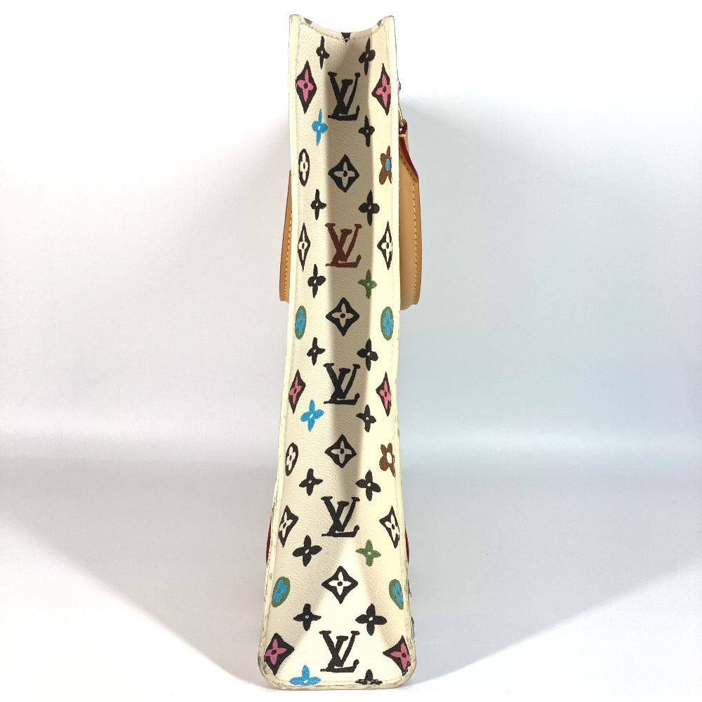 Louis Vuitton M24859 Craggy Sac Plat Monogram Canvas Beige Handbag
