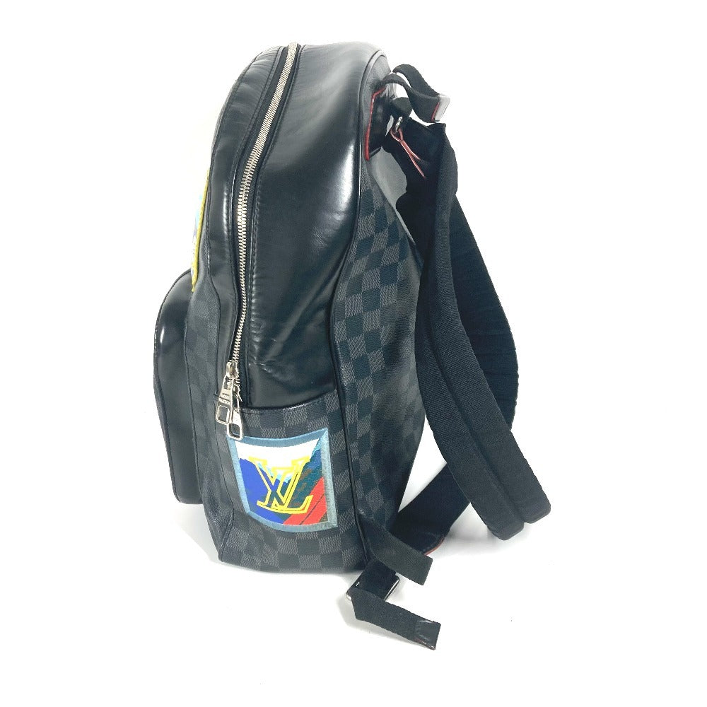 Louis Vuitton Backpack N40042 Damier Grafitto Damier Canvas Black