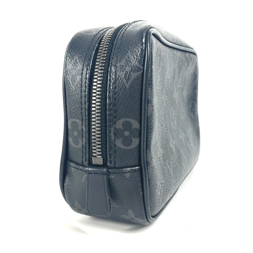 Louis Vuitton Pouch M43384 Eclipse True Monogram Canvas Black Wallet Case G 48